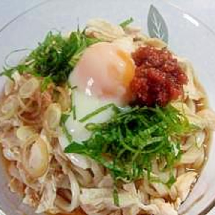 梅風味さっぱりぶっかけうどん